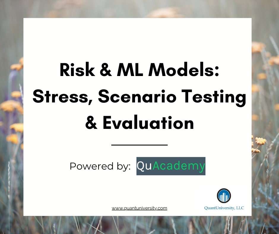 The Risk in ML Models: Stress, Scenario Testing & Evaluation